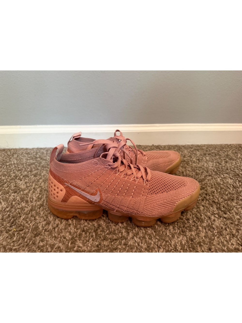 Nike Air Flyknit Vapormax Rust Pink Shoes Women’s 6.5